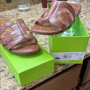 Sam Edelman Brown Slide Sandals